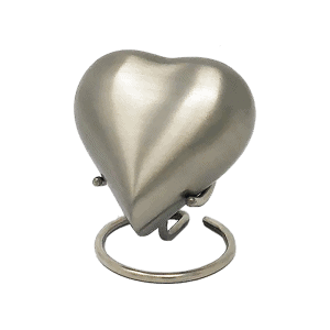 Pewter Heart Keepsake with Stand