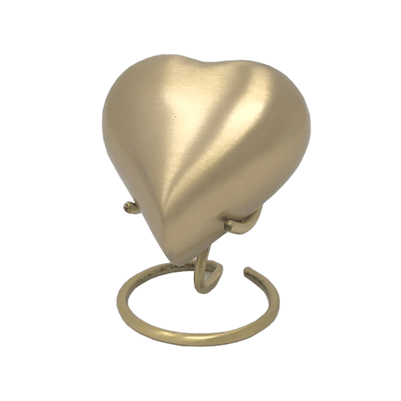 Bronze Heart Keepsake with Stand