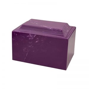 Classic Amethyst Cultured Marble Urn Vault Large