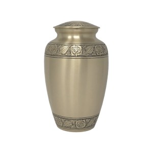 Embossed Bronze Urn Large