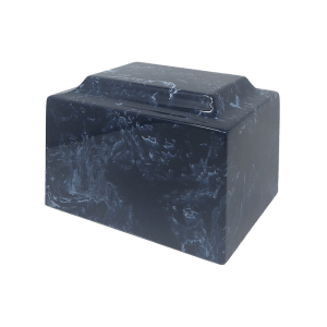 Classic Navy Cultured Marble Urn Vault Large