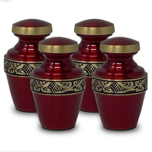 Revere Crimson Set of 4 Keepsakes